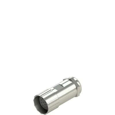 Pizzato VF CBSM12TC07 M23 straight metallic female connector, 12 poles, without cable