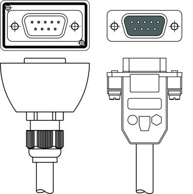 Leuze CB-D9-10000-5GF/GM Bağlantı kablosu