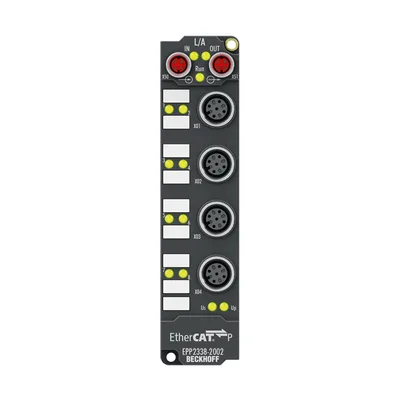 Beckhoff EPP2338-2002 EtherCAT P Box, 8-channel digital combi, 24 V DC, 10 µs, 05 A, M12