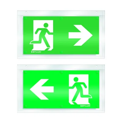 Esylux SLD Piktogramm-Scheibe zweiseitig rechts/links