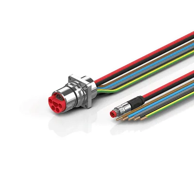 Beckhoff ZK7714-AT00-0xxx B23, ECP cable, PUR, 5 G 40 mm² + (1 x 4 x AWG22), drag chain suitable, key 2 (400 V AC)