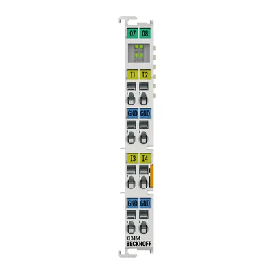 Beckhoff KL3464 Bus Terminal, 4-channel analog input, voltage, 0…10 V, 12 bit, single-ended