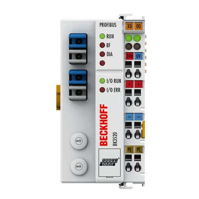 Beckhoff BK3520 PROFIBUS Economy plus Bus Coupler, fiber optic