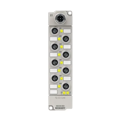 Beckhoff ERI2338-0001 IO-Link box, 8-channel digital combi, 24 V DC, 3 ms, 05 A, M8, zinc die-cast
