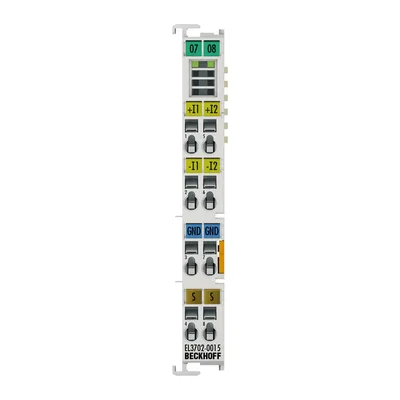 Beckhoff EL3702-0015 EtherCAT Terminal, 2-channel analog input, voltage, ±150 mV, 16 bit, oversampling