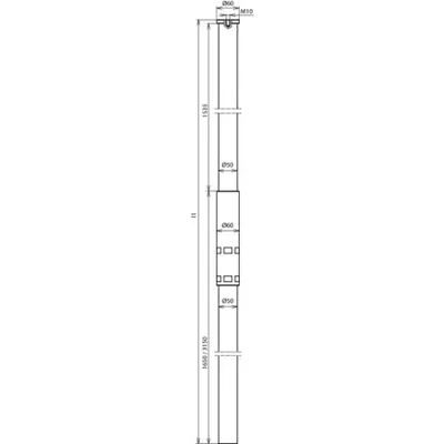 Dehn + Söhne SR D50 M10 3200 GFK AL