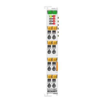 Beckhoff EL3174-0042 EtherCAT Terminal, 4-channel analog input, multi-function, ±60 V, ±30 V, 16 bit, differential