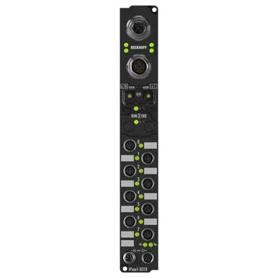 Beckhoff IP2001-B318 Fieldbus Box, 8-channel digital output, PROFIBUS, 24 V DC, 05 A, M8, integrated T-connector