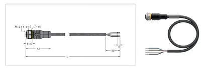 TURCK RKC4.4T-10/TXL Connection Cable