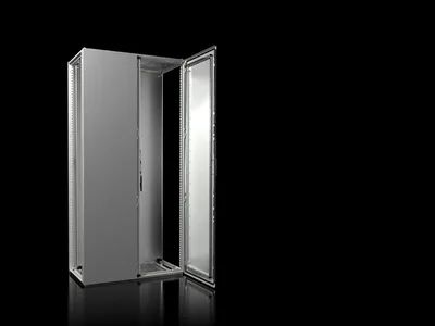 Rittal VX 8005.000 VX Modüler pano sistemi, GYD: 1000x2000x500 mm, çelik sac, montaj plakalı, ön tarafta çift kapılı