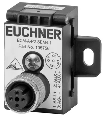 Euchner BCM-A-P2-SEM4-1 Bus coupling module with plug connector M12, 5-pin