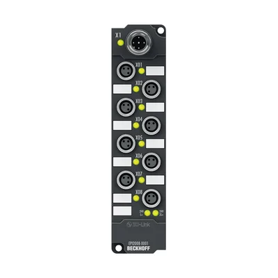 Beckhoff EPI2008-0001 IO-Link box, 8-channel digital output, 24 V DC, 05 A, M8
