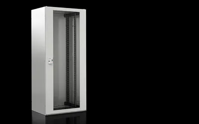 Rittal TX 7888.828 TX CableNet, cam kapılı, tavan plakalı, yan paneller, 19" profil rayları, GYD: 800x2000x800 mm, RAL 7035