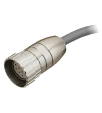 Pepperl+Fuchs 9424-01M-24P-FXS Female cordset single-ended M23 straight A-coded, 19-pin, PVC cable twisted pairs grey, shielded