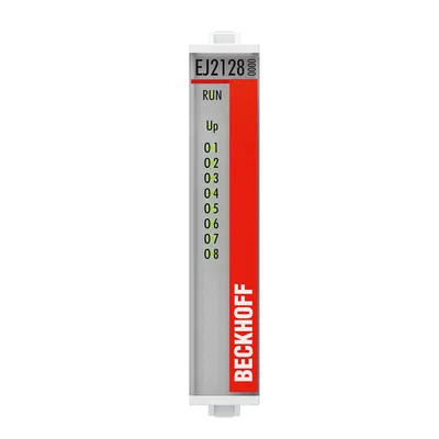 Beckhoff EJ2128 EtherCAT plug-in module, 8-channel digital output, 33 V DC/5 V DC, 20 mA