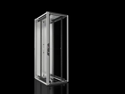 Rittal VX 5314.126 VX IT, 19" mounting angles, standard, front and rear, glazed door, WHD: 800 x 2200 x 1000 mm, 47 U