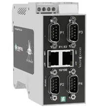 Pepperl+Fuchs ICDM-RX/PN1-4DB9/2RJ45-DIN PROFINET IO to Modbus Gateway 4-port DIN Rail Screw Terminal