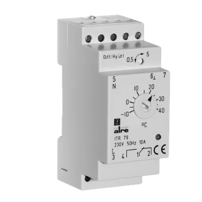 Alre ITR 79.508 Temperature controller for standard rail mounting, -10…+40…°C