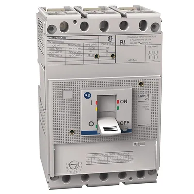 Allen Bradley 140MG-J8P-D22 140MG 225A J Frame Motor Ckt Protector