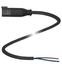 Pepperl+Fuchs DT2P-G-BK6M-PUR/0,75 Male cordset single-ended Deutsch plug straight, 2-pin, PUR cable black