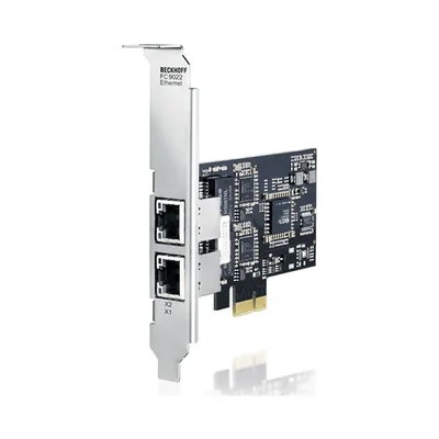 Beckhoff FC9022 Gigabit Ethernet card, 2 channels, PCIe x1