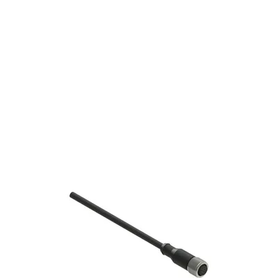 Pizzato VF CA4PD3M M12 female wired connector: straight, 4 poles, 3 m cable