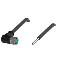 Pepperl+Fuchs V31-WM-BK10M-PVC-U Female cordset single-ended M8 angled A-coded, 4-pin, PVC cable black, UL approved