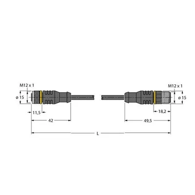 Turck RKC5T-2-RSC5T/TXL