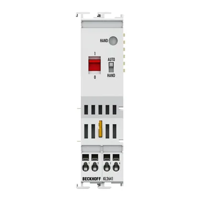 Beckhoff KL2641 Bus Terminal, 1-channel relay output, 230 V AC, 16 A, manual operation