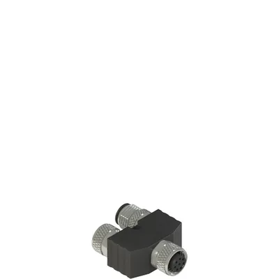Pizzato VF CY203P0 M12 connector, Y-shaped, for series connections without cable