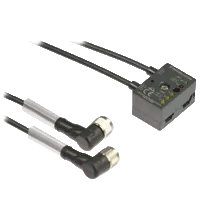 Pepperl+Fuchs VBA-2E1A-G10-ZAL/E2L-1M-2V1-W G10 ultra compact module, 2 inputs and 1 output