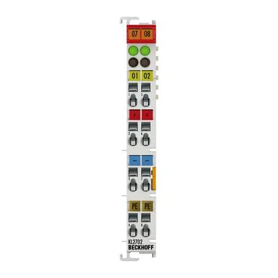 Beckhoff KL2702 Bus Terminal, 2-channel solid-state relay output, 0…230 V AC/DC, 03 A