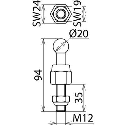 Dehn + Söhne KFP 20 M12 35 SSM