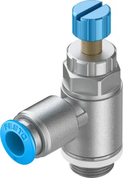 Festo GRLA-1/4-QS-6-RS-D Tek yönlü akış kontrol valfleri