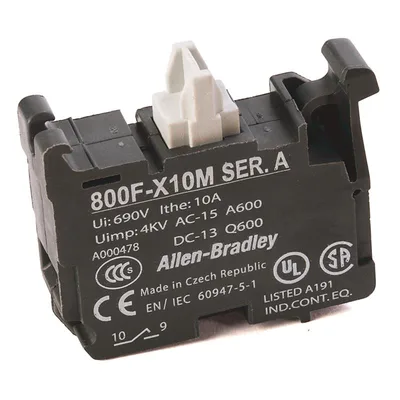Allen Bradley 800F-X10M Contact Block