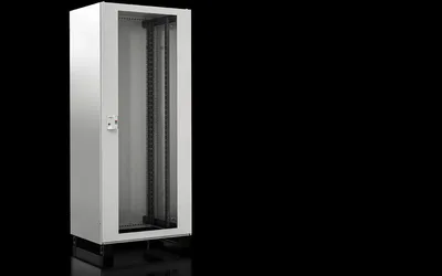 Rittal TX 7888.898 TX CableNet, cam kapılı, tavan plakalı, yan paneller, 19" profil rayları, ön montajlı, GYD: 800x2000x800 mm, RAL 7035