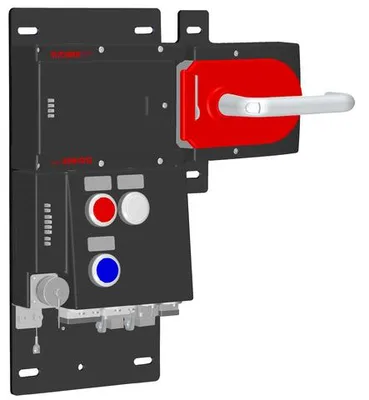 Euchner MGB-L1HB-PNC-R-115137 Locking set MGB-L1-PN (guard locking by spring force) with 3 control elements, push-pull plug, RC12