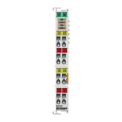 Beckhoff EL3154 EtherCAT Terminal, 4-channel analog input, current, 4…20 mA, 16 bit, single-ended