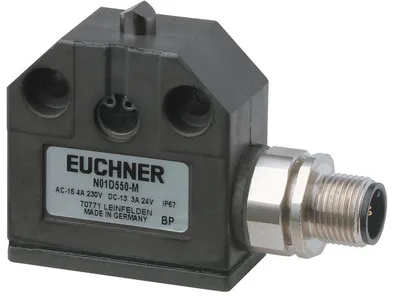 Euchner N01D550-MC1526 Precision single limit switch N01, chisel plunger, plug connector M12