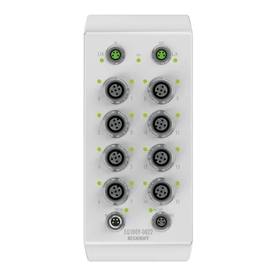 Beckhoff EQ1809-0022 EtherCAT Box, 16-channel digital input, 24 V DC, 3 ms, M12, stainless steel