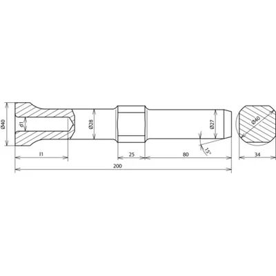 Dehn + Söhne HE TE 20 R27 VH WN STBLANK