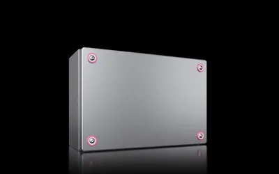 Rittal KX 1566.000 KX terminal kutusu, GYD: 300x200x120 mm, paslanmaz çelik 14301, montaj plakasız, kapaklı, hızlı kilit ile