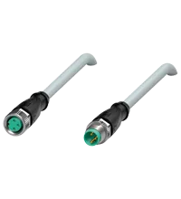 Pepperl+Fuchs V3-GM-2M-PUR-V3-GM Cordset M8 socket straight to M8 plug straight A-coded, 3-pin, PUR cable grey