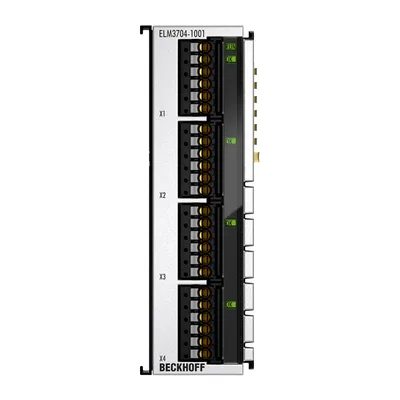 Beckhoff ELM3704-1001 EtherCAT Terminal, 4-channel analog input, multi-function, 24 bit, 10 ksps, TC compensation