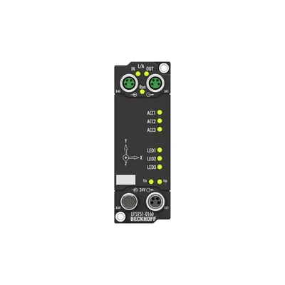 Beckhoff EP3751-0160 EtherCAT Box, 1-channel, 1 x 3-axis accelerometersNew