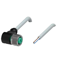 Pepperl+Fuchs V1-W-5M-PVC Female cordset, M12, 4-pin, PVC cable