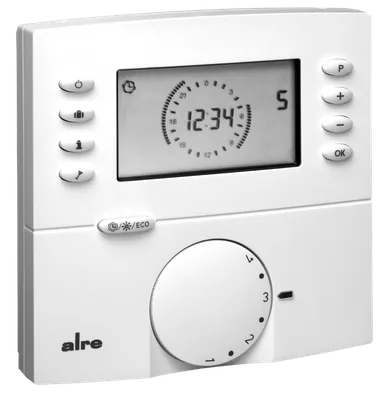 Alre HTRRBu110.021 Underfloor temperature controller with timer, surface-mounted, remote sensor NTC2K, backlighting