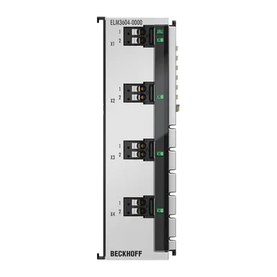 Beckhoff ELM3604-0000 EtherCAT Terminal, 4-channel analog input, IEPE/accelerometer, 24 bit, 20 ksps
