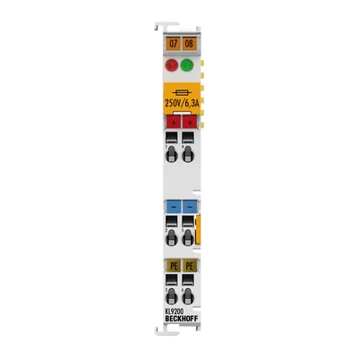 Beckhoff KL9200 Potential supply terminal, 24 V DC, with fuse