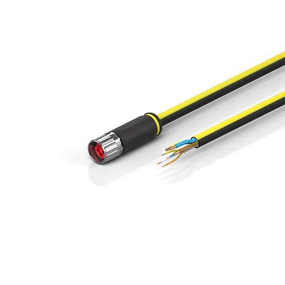 Beckhoff ZK7610-1800-Axxx B17, ENP cable, PUR, 3 G 25 mm² + (1 x 4 x AWG22), drag chain suitable, key 2 (230 V AC)